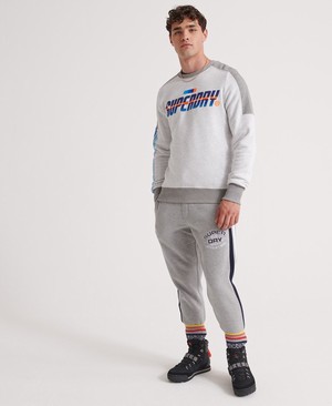 Superdry Heritage Applique Férfi Sportruházat Titán | KRSVI0197